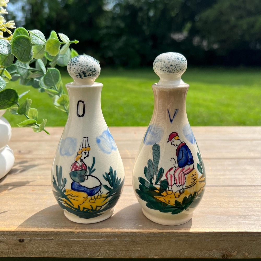 L&MING Vintage Oil and Vinegar French Peasant Set